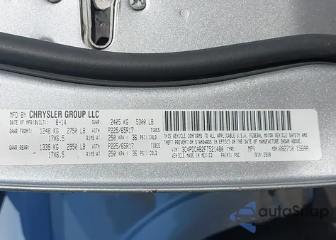 2015 Dodge Journey American Value Pkg z USA, uszkodzony, nr VIN 3C4PDCAB2FT521480